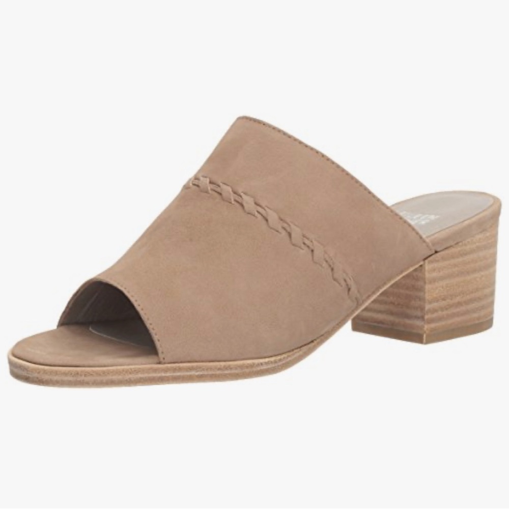 Eileen Fisher Kale Mules Slip On stacked heel sandals Size 8